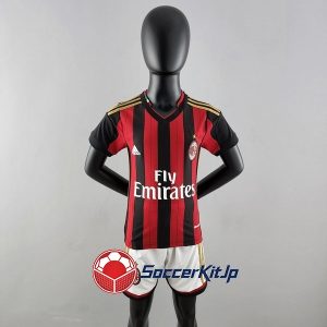 ACミラン ユニフォーム キッズ ホーム 上下セット レトロ 2013-2014