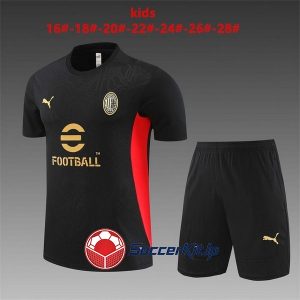 ACミラン ユニフォーム キッズ 上下セット 2024-2025 トレーニング ユニフ