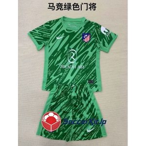 アトレティコ ユニフォーム キッズ 緑 上下セット GK 2024-2025