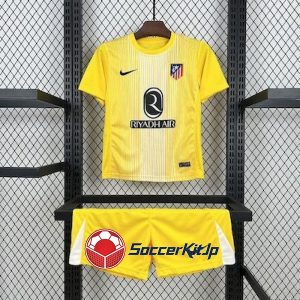 アトレティコ ユニフォーム キッズ 黄 上下セット GK 2025-2026