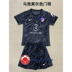 アトレティコ ユニフォーム キッズ 黒 上下セット GK 2024-2025
