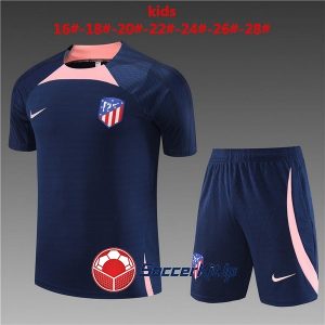 アトレティコ ユニフォーム レトロ 上下セット トレーニング ユニフ キッズ 2023-2024