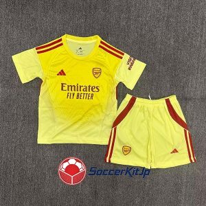 アーセナル ユニフォーム キッズ 黄 上下セット GK 2025-2026