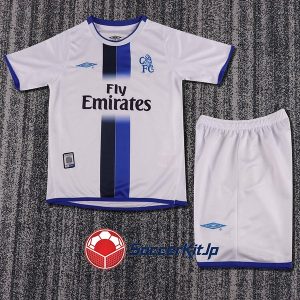 チェルシー ユニフォーム キッズ アウェイ 上下セット レトロ 2003