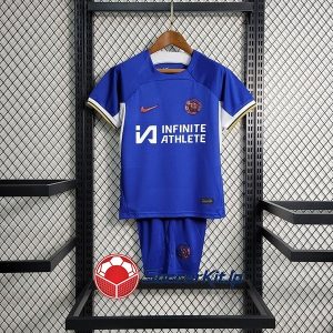 チェルシー ユニフォーム キッズ ホーム 上下セット レトロ 2023-2024