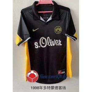 ドルトムント ユニフォーム レトロ 1998 アウェイ 黒