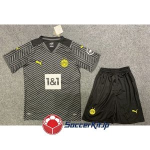 ドルトムント ユニフォーム レトロ アウェイ 上下セット キッズ 2021-2022