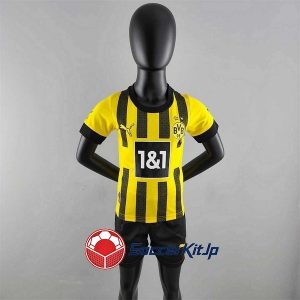ドルトムント ユニフォーム レトロ ホーム 上下セット キッズ 2022-2023