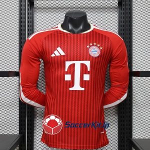 バイエルン ユニフォーム 長袖 2026-2027 ホーム 選手