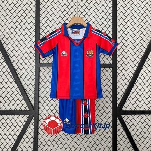 バルセロナ ユニフォーム キッズ ホーム 上下セット レトロ 1995-1997