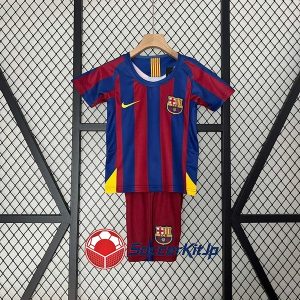 バルセロナ ユニフォーム キッズ ホーム 上下セット レトロ 2005-2006