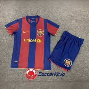 バルセロナ ユニフォーム キッズ ホーム 上下セット レトロ 2007-2008