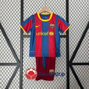 バルセロナ ユニフォーム キッズ ホーム 上下セット レトロ 2010-2011