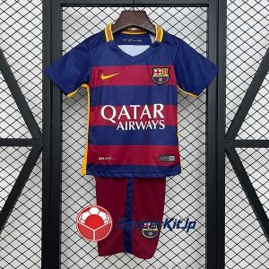 バルセロナ ユニフォーム キッズ ホーム 上下セット レトロ 2015-2016