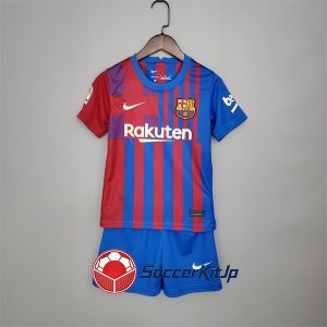 バルセロナ ユニフォーム キッズ ホーム 上下セット レトロ 2021-2022