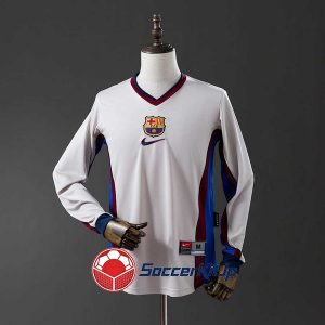 バルセロナ ユニフォーム レトロ アウェイ 長袖 1998-1999