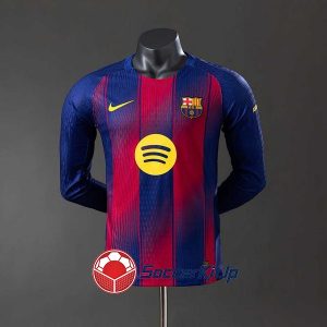 バルセロナ ユニフォーム 長袖 2025-2026 ホーム 選手