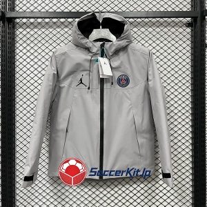 パリSG グレー パデットジャケット 2024-2025