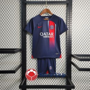 パリSG ユニフォーム キッズ ホーム 上下セット レトロ 2023-2024