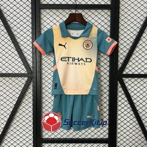 マンチェスター・シティ ユニフォーム キッズ 2024-2025 上下セットセット 第4