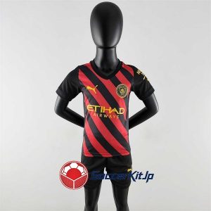 マンチェスター・シティ ユニフォーム キッズ アウェイ 上下セット レトロ 2022-2023