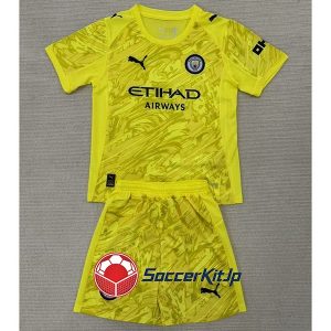 マンチェスター・シティ ユニフォーム キッズ 黄 上下セット GK 2025-2026