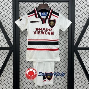 マンチェスター・ユナイテッド ユニフォーム キッズ アウェイ 上下セット レトロ 1997-1998