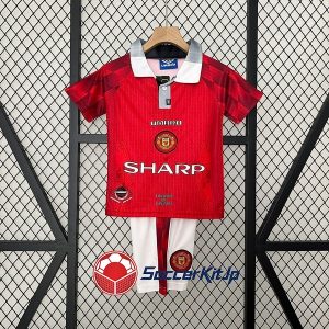 マンチェスター・ユナイテッド ユニフォーム キッズ ホーム 上下セット レトロ 1996-1997