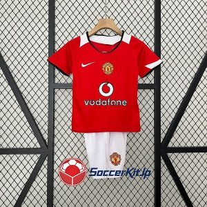 マンチェスター・ユナイテッド ユニフォーム キッズ ホーム 上下セット レトロ 2005-2006