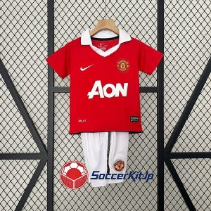 マンチェスター・ユナイテッド ユニフォーム キッズ ホーム 上下セット レトロ 2010-2011