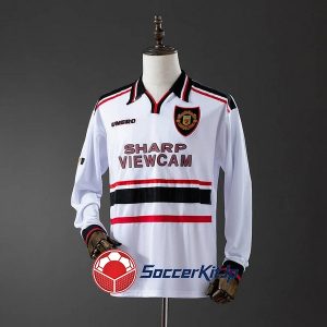 マンチェスター・ユナイテッド ユニフォーム レトロ アウェイ 長袖 1998-1999