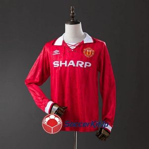 マンチェスター・ユナイテッド ユニフォーム レトロ ホーム 長袖 1992-1994
