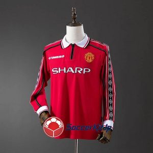 マンチェスター・ユナイテッド ユニフォーム レトロ ホーム 長袖 1998-1999