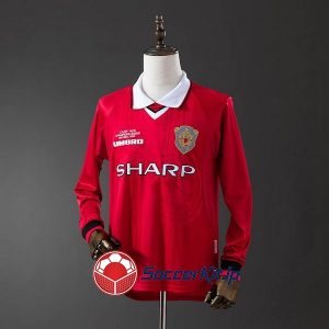 マンチェスター・ユナイテッド ユニフォーム レトロ ホーム 長袖 1999-2000