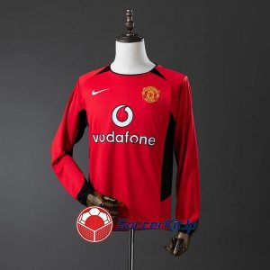 マンチェスター・ユナイテッド ユニフォーム レトロ ホーム 長袖 2002-2004