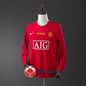 マンチェスター・ユナイテッド ユニフォーム レトロ ホーム 長袖 2007-2008
