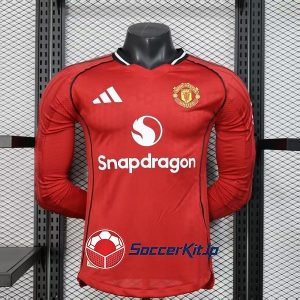 マンチェスター・ユナイテッド ユニフォーム 長袖 2025-2026 ホーム 選手