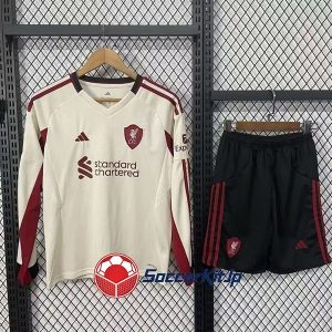 リバプール ユニフォーム キッズ 長袖 アウェイ 上下セット 2025-2026