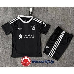 リバプール ユニフォーム キッズ 黒 上下セット GK 2025-2026