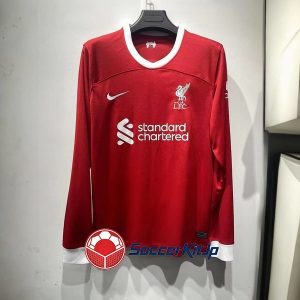 リバプール ユニフォーム 長袖 ホーム レトロ 2023-2024