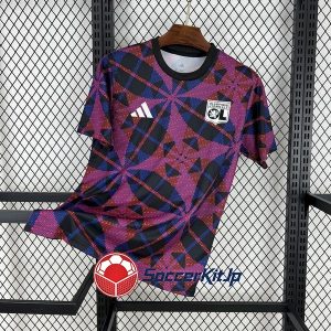 リヨン ユニフォーム トレーニング ユニフ 2025-2026 赤 紫