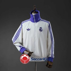 レアル・マドリード ベージュ白 紫 beckenbauer ウィンドブレーカー 2025-2026