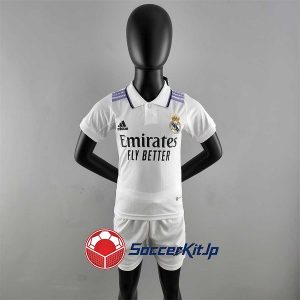 レアル・マドリード ユニフォーム キッズ ホーム 上下セット レトロ 2022-2023
