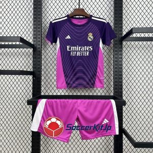 レアル・マドリード ユニフォーム キッズ 紫 上下セット GK 2025-2026