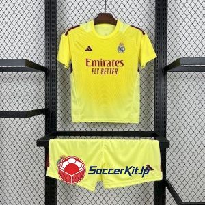 レアル・マドリード ユニフォーム キッズ 黄 上下セット GK 2025-2026